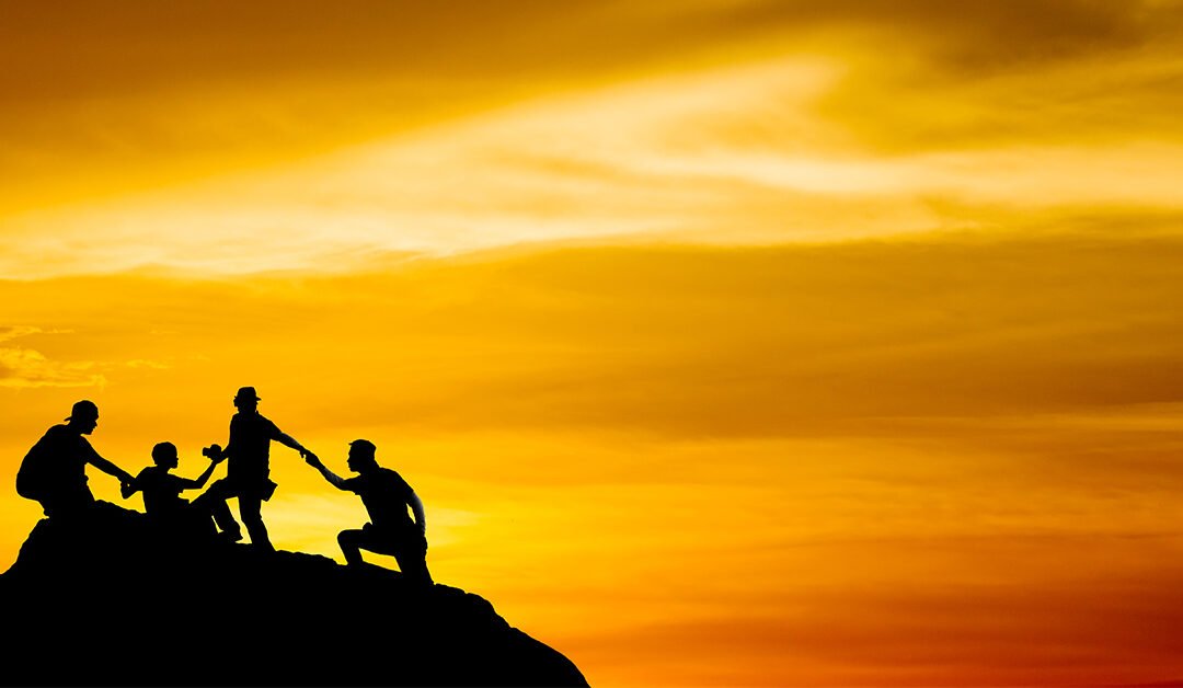 Providing encouragement so that others can continue to move forward